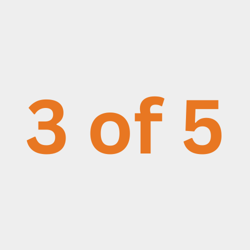 3 of 5 3 of 5