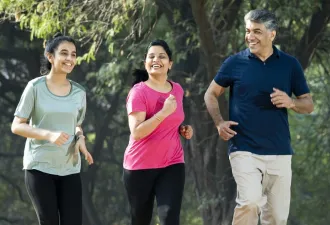 Family jogging Family jogging